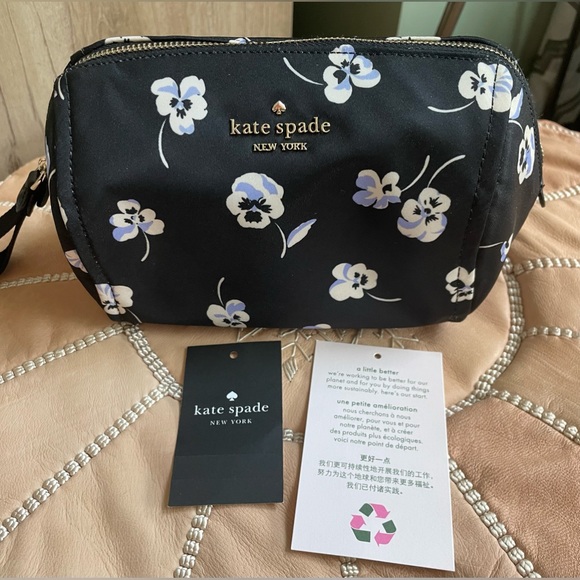 kate spade Handbags - Kate Spade Chelsea the little better pansies; the little bett; black multi